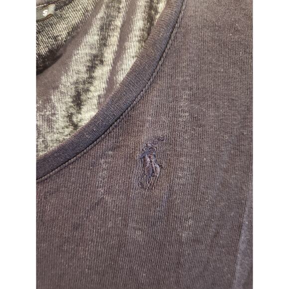 Ladies RLX Ralph Lauren longsleeves Soft Pima Stretch Knit Shirt in Refined Navy - Picture 2 of 6